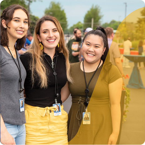 Group of interns outdoors at a Direct Supply campus event
