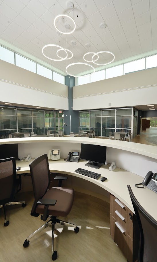 hospital waiting room front desk