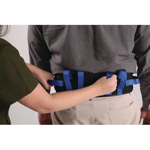 nurse holding fall prevention aid